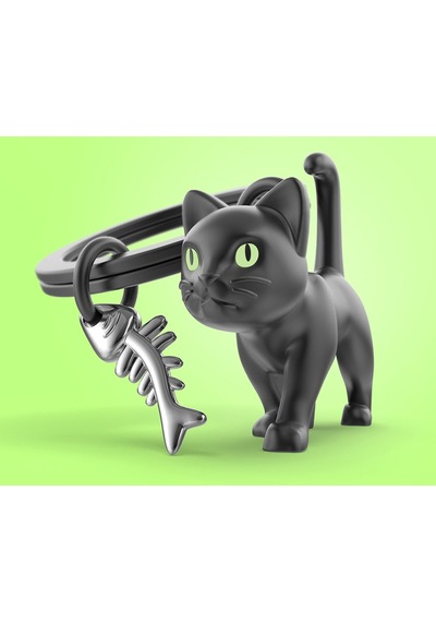Metalmorphose Black Cat Anahtarlık