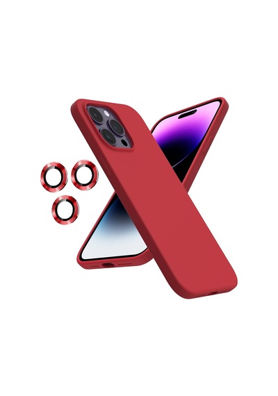 Apple Uyumlu iPhone 14 Pro Max Kılıf Kamera Lensli Lansman Silikon Kapak