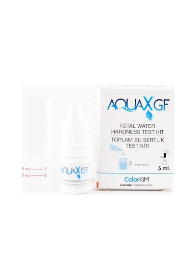 Colorkim Yerli 5 Ml Aquax Gf- Toplam Su Sertliği Test Kiti.su Kalitenizi Kolay, Hızlı Ve Doğru Ölçün