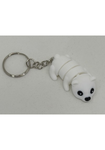 Beyaz Panda Sevimli Figür Karakter Anahtarlık Çok Renkli