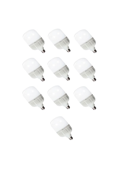 Led Torch Ampul 50 Watt Beyaz Işık Aydınlatma Lambası 10 Ad