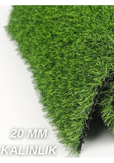 Dekoratif Suni Çim Halı 20 Mm Gerçek Çim Görünümlü Balkon Teras Bahçe İçin Yapay Çimen Kaymaz Taban Yapay Çim Ölçü Seçenekli 200 X 700 Diğer