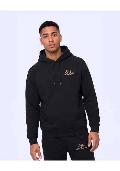 Kappa Authentic Onial Tur Erkek Siyah Oversize Hoodie