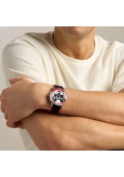 Fossil Fle1232 Disney X Fossil Limited-edition Mickey Mouse Big Tic Erkek Kol Saati Metalik Gri