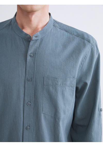 Lcwaıkıkı Classic Yeşil Regular Fit Uzun Kollu Poplin Erkek Gömlek