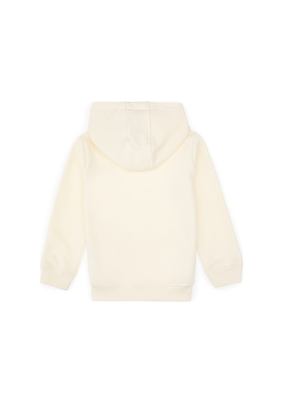 U.S. Polo Assn. Erkek Çocuk Krem Basic Kapüşonlu Sweatshirt 50308442-VR256 U.S. Polo Assn. Erkek Çocuk Krem Basic Kapüşonlu Sweatshirt 50308442-VR256