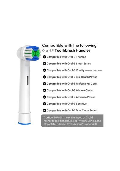 Oral-b Braun İle Uyumlu Yedek Diş Fırçası Kafaları, 4 Adet Profesyonel Elektrikli Diş Fırçası Kafaları Fırça Diğer