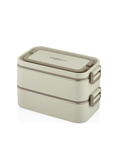 Vagonlife Lunchbox 2000 Ml 2 Kat Paslanmaz Çelik Çorba Kaseli Bento Lunch Box Yeni Nesil Sefer Tası -fflbox01029 Diğer