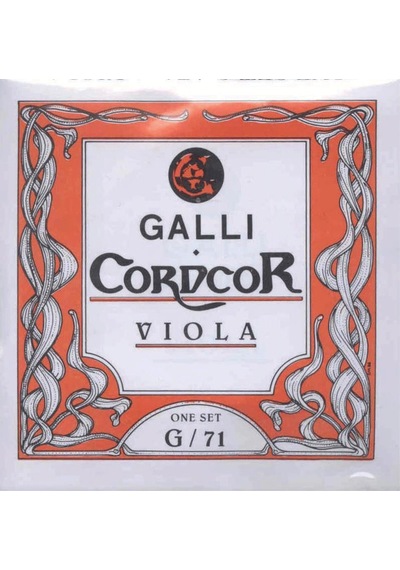 Galli G/71 Viola Tel Seti-Profesyonel Chrom Stil Viyola Tel Seti