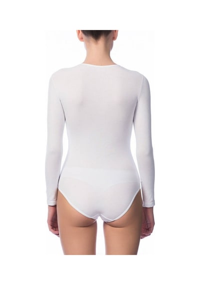 Nbb 0 Bisiklet Yaka Alttan Çıtçıtlı Body/atlet -2946 Beyaz