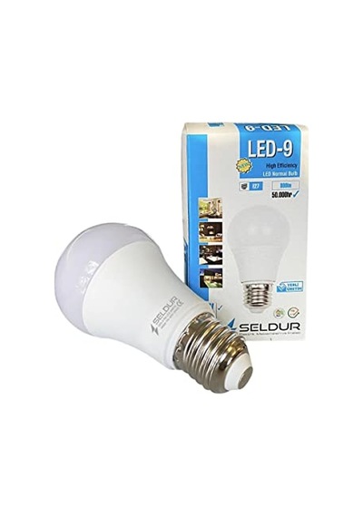 E 27 Led Ampul 6500k Beyaz Işık, 9w Genel