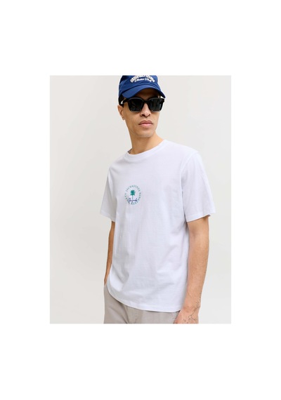 Jack & Jones Jorhyeres Mınımal Tee Ss Crew Neck Beyaz