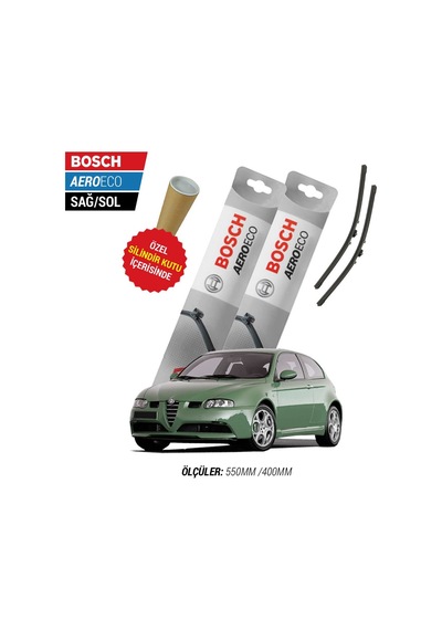 Bosch Aeroeco Alfa Romeo 147 Silecek Seti (2000-2005)