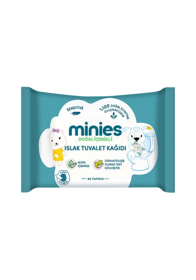 Minies Islak Tuvalet Kağıdı 60'lı Su