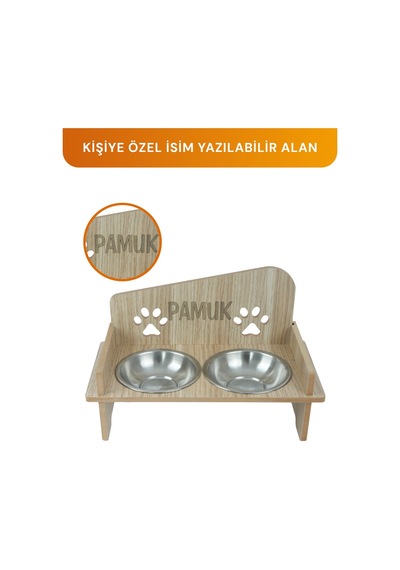 Pikas Pati Mama Kabı 2 Kaseli Kedi Köpek Suluk Mamalık Ve Paspas