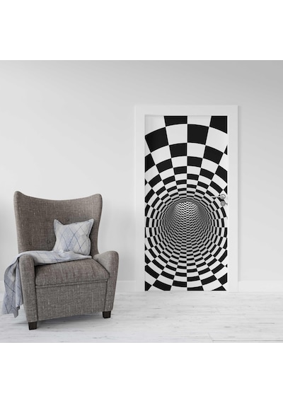 Kapı Giydirme Kapı Sticker Folyosu 3d Tünel