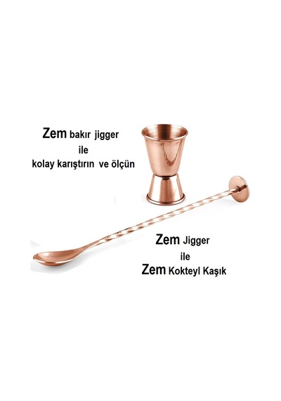 Zem Kokteyl Barmen Seti Barkır 500 Ml