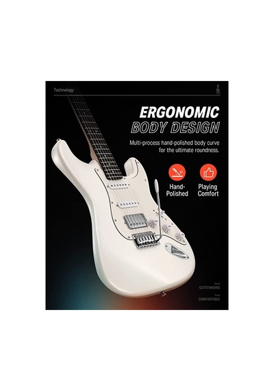 Donner Dst-152 Full-size St Elektro Gitar Seti Beyaz 104182560203