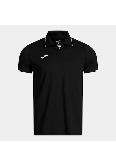 Joma Torneo Short Sleeve Polo Black Erkek Polo Yaka Siyah Tişört Siyah