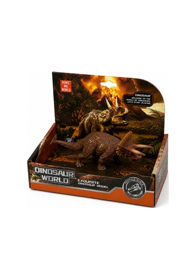 Styracosaurus Dinozor Figürü - Gerçekçi Boynuzlu Dinazor Oyuncak Modeli