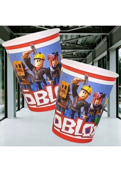 Bardak Roblox Karton Bardak 8li Paket Doğum Günü Bardağı7 Cm En - 9 Cm Boy