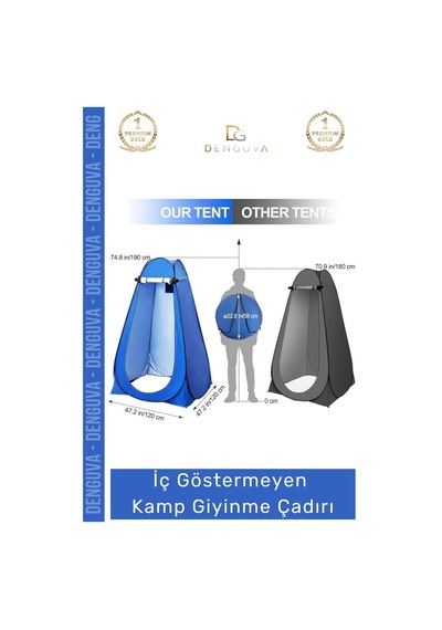 Giyinmeçadırı Otomatik Kamp Giyinme Soyunma Duş Tuvalet Çantalı Iç Göstermeyen Prova Kabin Çadır Çok Renkli