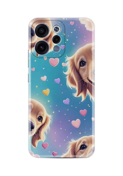 Oppo Reno 15 / 15f 5g Kılıf Boutique Baskılı Resimli Kalp Ve Köpek Pcode -034