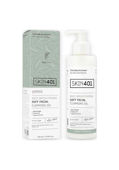 Skın401 Pirinç Özlu Aydınlatıcı Yu Z Temizleme Jeli 200ml