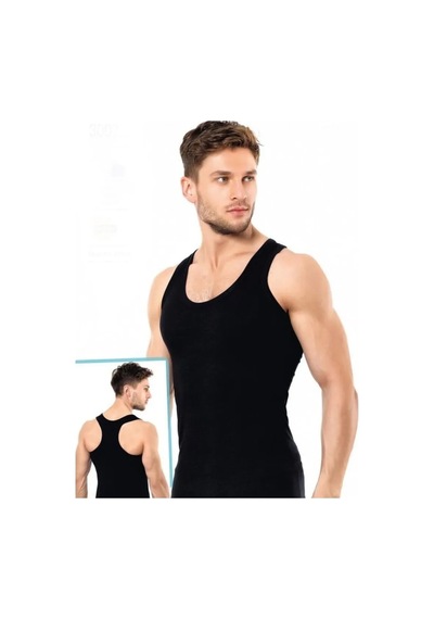 İki Yıldız Erkek Modal Rambo Atlet 3'lü Paket 3010 Siyah