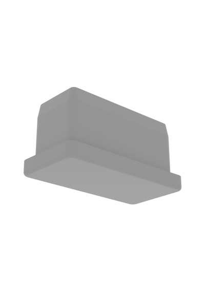 Cateksss 20x40 Mm Düz İç Profil Tapası Ral7035 - 50 Li Paket Gri