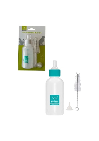 Yavru Kedi Ve Köpek Biberon Seti Temizleme Fırçalı 50 Ml. - Mavi