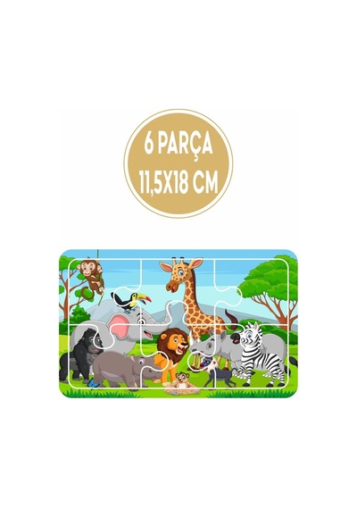 Lipyos Baby Puzzle 6 Parça 6 Adet Puzzle Seti-1 Standart