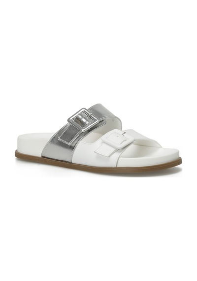 Nine West Mıstral 4fx Kırık Beyaz Kadın Düz Terlik Kırık Beyaz
