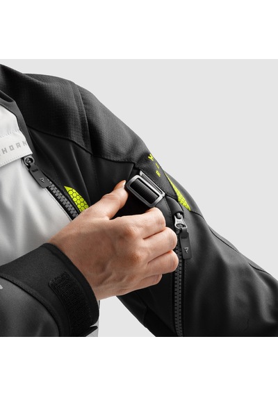 Rebelhorn Hardy 3.0 Kadın Motosikllet Montu Siyah - Gri - Sarı