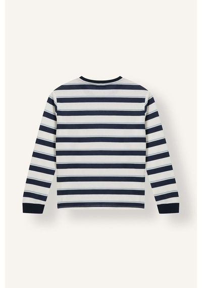 Defacto Çizgili Uzun Kollu Pijama Üstü Esnek Belli Uzun Pijama Altı 2li Pijama Takımı Erkek Çocuk I1188a826aunv135 Lacivert-nv135