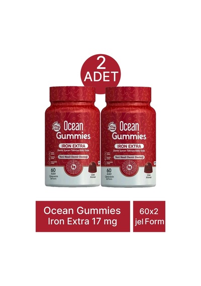 Gummies Iron Extra 17 Mg 60 Çiğnenebilir Jel 2 Adet