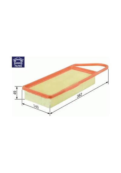 Hava Filtresi P206-p307 Hdı 01-04 -c3 Hdı-fıesta 1.4 Tdcı-fusıon Tdcı Süngerli C3087/1 Sardes 1444.x2