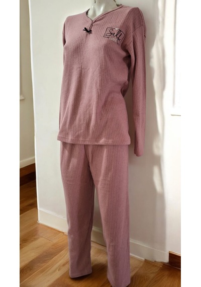 Rüyam Pamuklu Kadın Pijama Takımı Yeşil Gülkurusu Rüyam Pamuklu Kadın Pijama Takımı Yeşil Gülkurusu
