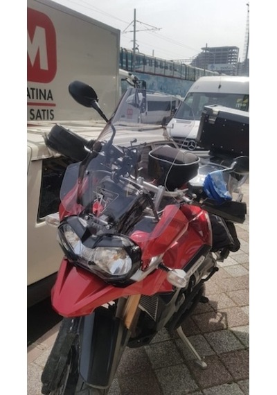 Zeus Motor 2012-2016 Triumph Tiger Explorer 1200 Uyumlu Ön Cam Açık Füme