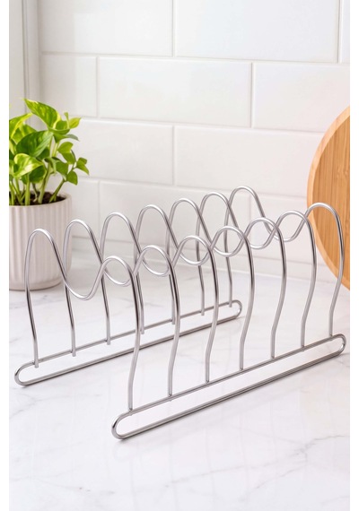 Silver Tabak Düzenleyici Metal Organizer Gümüş