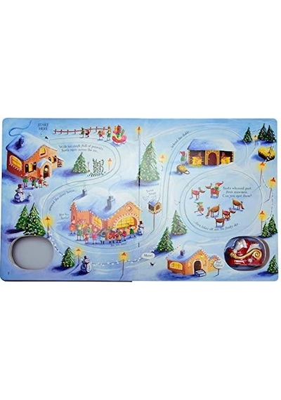 Santa's Christmas Journey with Wind-Up Sleigh