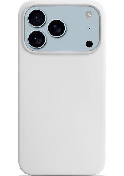 Apple iPhone Uyumlu 17 Pro Max Soft Touch Lansman Silikon Kılıf İnci Beyazı