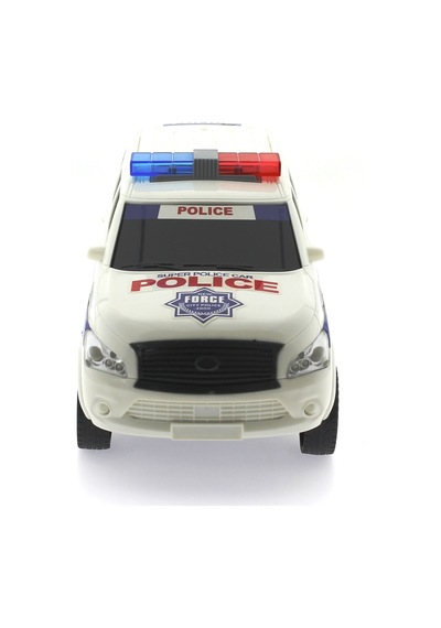 Sürtmeli Sesli Ve Işıklı Suv Polis Arabası Beyaz