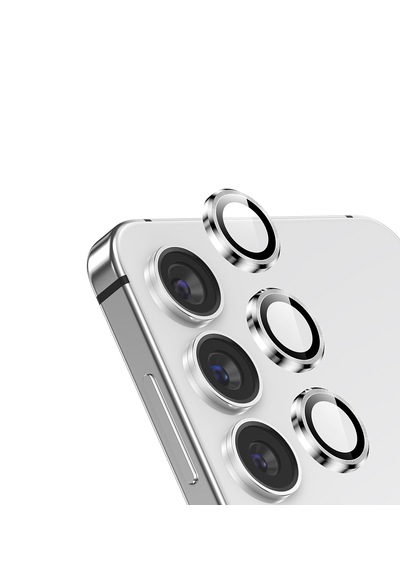Galaxy Uyumlu S25 /s24 Plus Ipg Kamera Lens Koruyucu Alüminyum - Gümüş