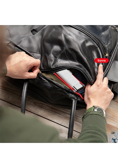 Sharge Pouch 3 Ü 1 Arada Powerbank - Siyah
