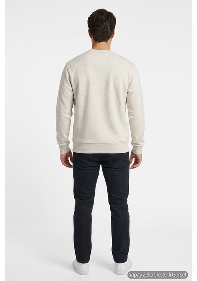 Hummel Nigel Erkek Sweatshirt BEYAZ