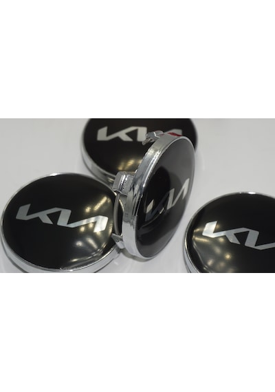 Kia Yeni Nesil Logo Jant Göbeği Kapak Seti  60mm