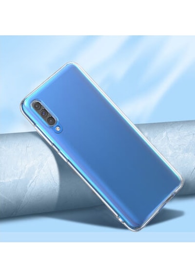 Samsung Uyumlu A50 Kilif Seffaf Silikon Kamera Korumali 3D Tipali 391753922