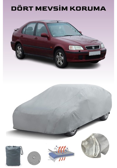 Gri Honda Civic 6 Fastback Araba Brandası, Oto Örtüsü, Araba Çadırı Gri