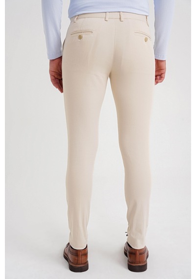 Efor P 1124 Pantolon Slim Bej Casual Bej